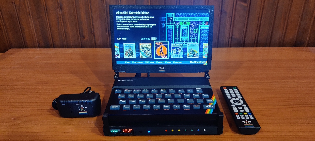 ZX Levitator con The Spectrum - Vista frontale aperto